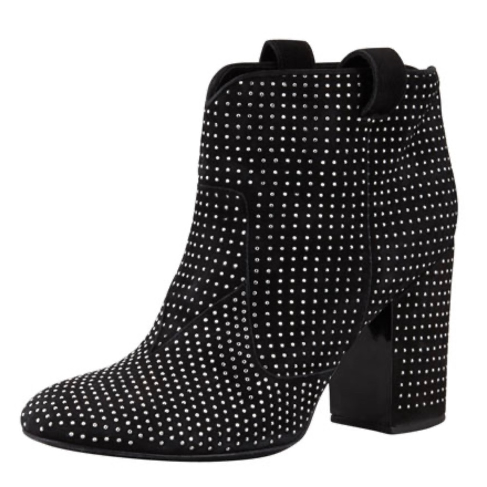 LAURENCE DACADE Boots Pete Studded Suede Leather Ankle